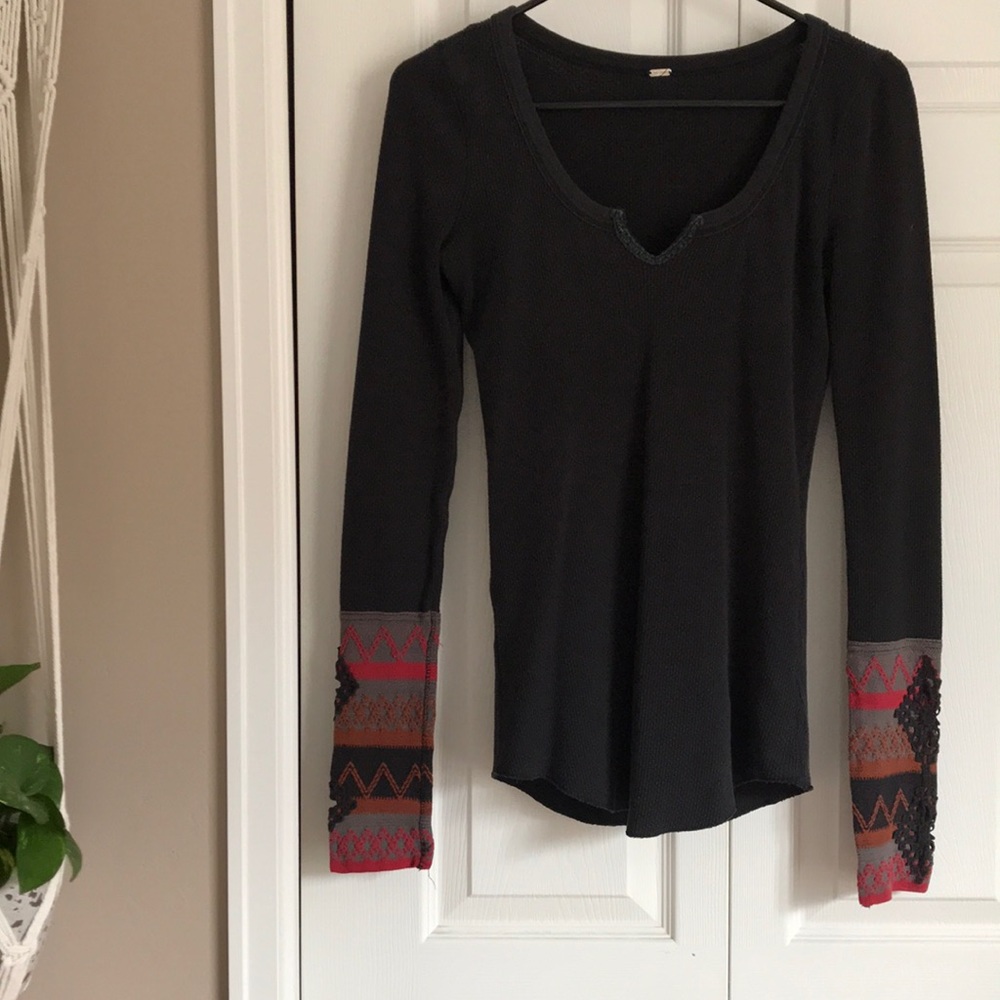 Free People Long Sleeve Thermal Top